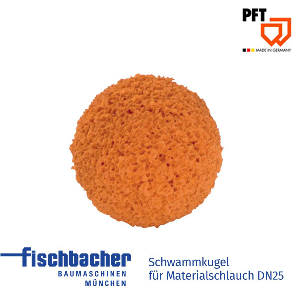 Fischbacher PFT Schwammkugel (fest) für Materialschlauch DN25 20210500