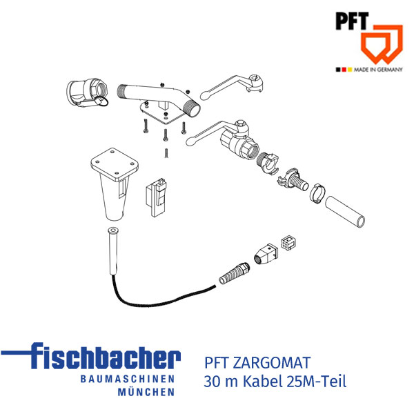Fischbacher PFT ZARGOMAT 30m Kabel 25M-Teil 20195001