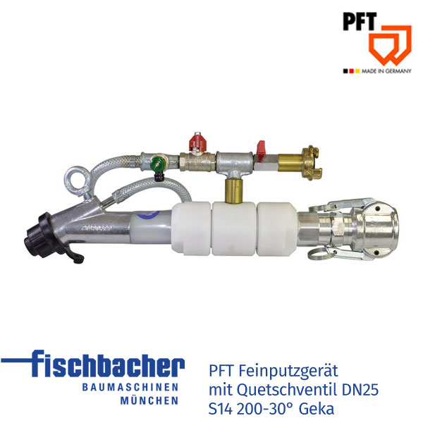 Fischbacher PFT Feinputzgerät mit Quetschventil DN25 S14 Geka 00173939
