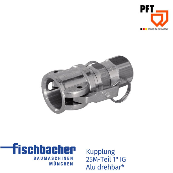Fischbacher Kupplung  25M-Teil 1&#8243; IG  Alu drehbar* 00040729