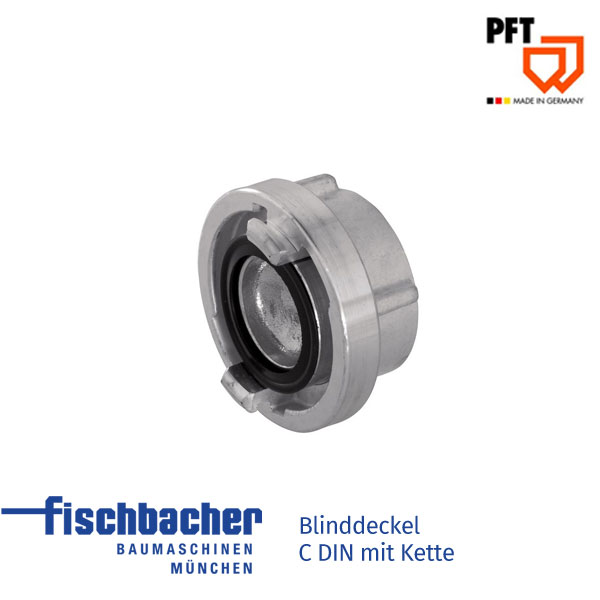 Blinddeckel C DIN mit Kette