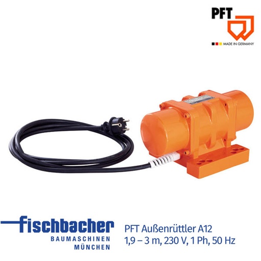 [00128598] Außenrüttler A12-1,9 - 3 m, 230 V, 1 Ph, 50 Hz