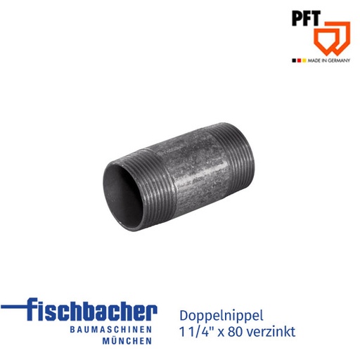 [20203270] Doppelnippel 1 1/4" x 80 verzinkt