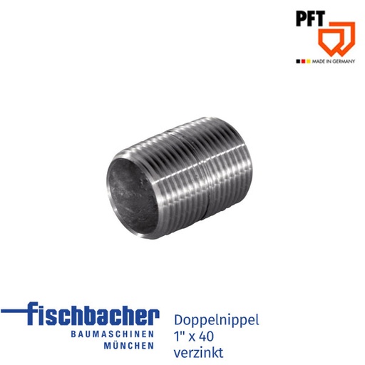 [20203256] Doppelnippel 1" x 40 verzinkt