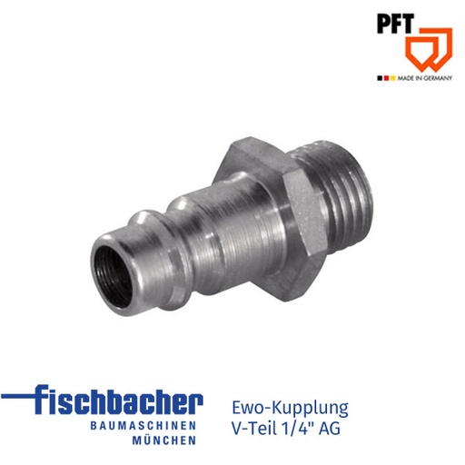 [20202103] Ewo-Kupplung V-Teil 1/4" AG (VPE 10)
