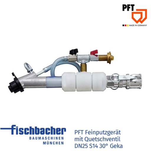 [00046226] Feinputzgerät mit Quetschventil DN25 S14 30° Geka