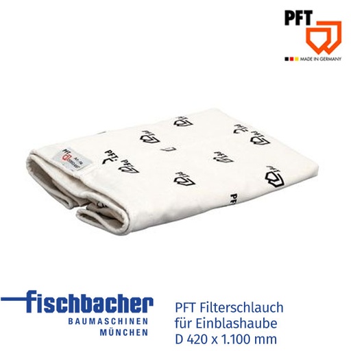 [20604102] Filterschlauch f. Einblashaube, D420x1.100mm