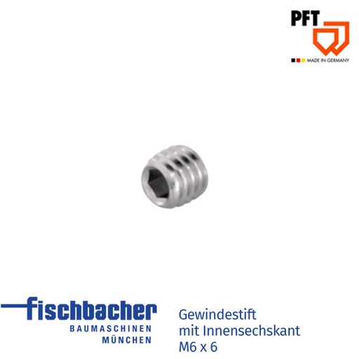 [20209992] Gewindestift mit Innensechskant M6 x 6 (