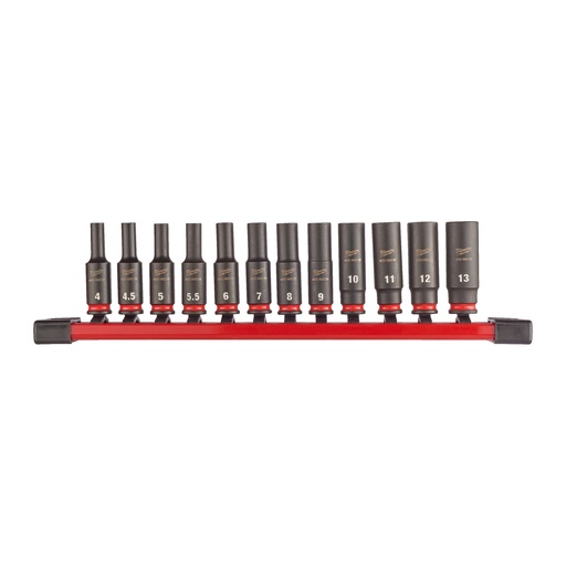 [MIL 4932480453] MILWAUKEE Schlagnuss - Set 1/4" lang
10 