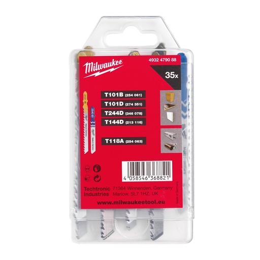 [MIL 4932479088] MILWAUKEE Stichsägeblatt Set
35 - teilig