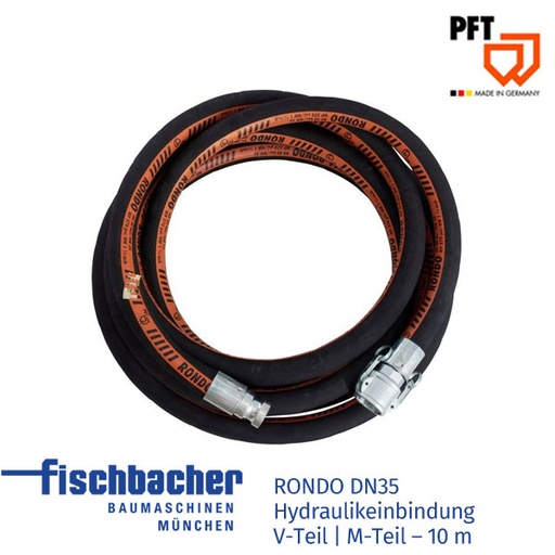 [00021104] RONDO DN35 Hydraulikeinbindung V-Teil | M-Teil - 10 m