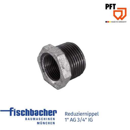 [20205000] Reduziernippel 1" AG 3/4" IG