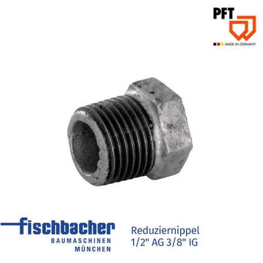 [20205300] Reduziernippel 1/2" AG 3/8" IG