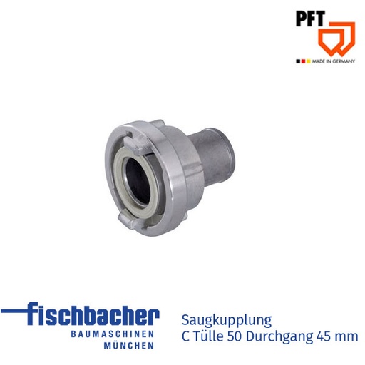 [20655400] Saugkupplung C Tülle 50 Durchgang 43,5 mm