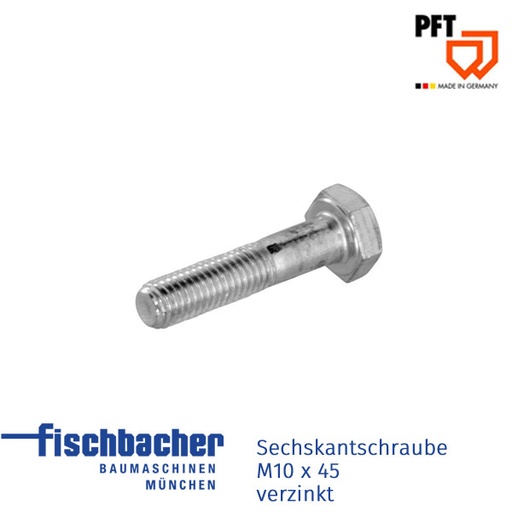 [20209601] Sechskantschraube M10 x 45 verzinkt (VPE