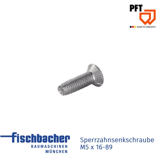 [20207411] Sperrzahnsenkschraube M5 x 16-89 (VPE 20