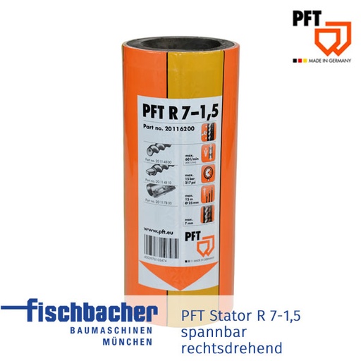 [20116200] Stator R 7-1,5, rechtsdrehend