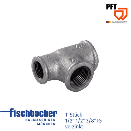 [20204521] T-Stück 1/2" 1/2" 3/8" IG verzinkt