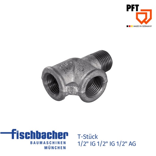 [20204000] T-Stück 1/2" IG 1/2" IG 1/2" AG