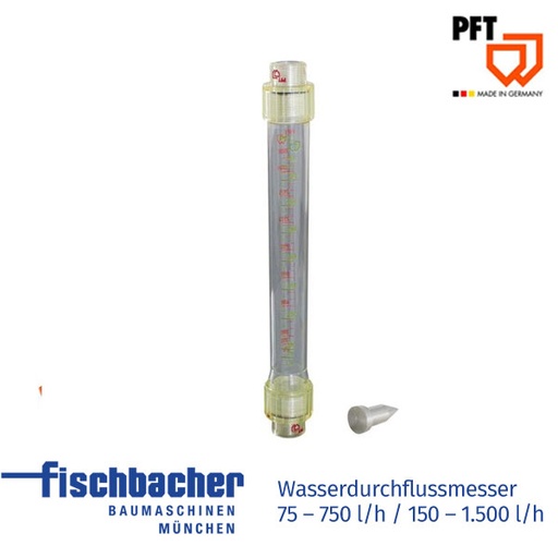 [20185004] Wasserdurchflussmesser 75 - 750 l/h / 15